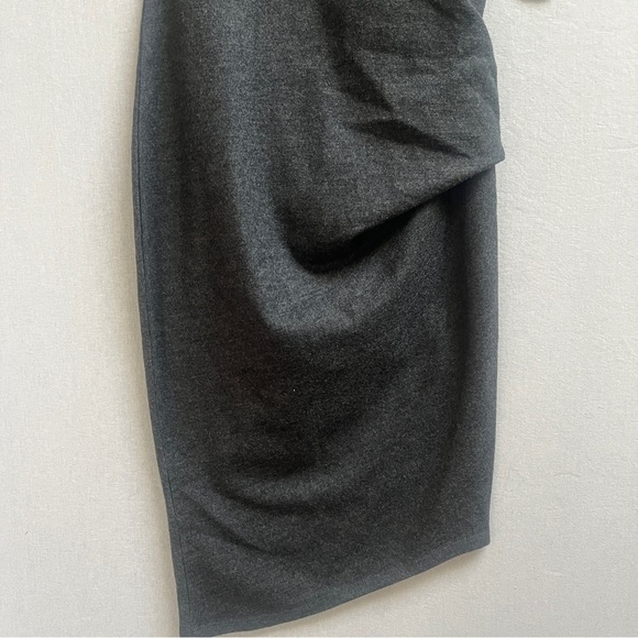 NWT Babaton Aritzia Notley Wool sleeveless ruched waisted dress Sz XXS - Picture 5 of 11